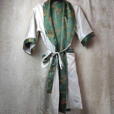 Vintage Y2K Unbranded Reversible Dressing Gown No Size Fits 8-16 Bamboo Dragon