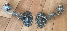 Vintage PAIR  Ornate Brass