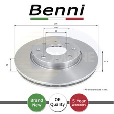 Brake Disc Front Benni Fits