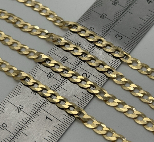 9ct solid yellow gold - 9ct, curb
