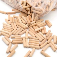 Wooden Dowels Hardwood 6mm 8mm 10mm 12mm Chamfered Fluted Pin Wood Beechwood