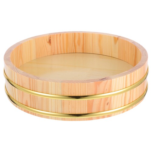 Wooden sushi rice - rice, mixing