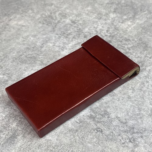 Vintage leather cigarette case - leather,