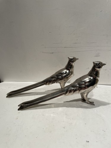 Vtg silver plated pheasant - vtg,