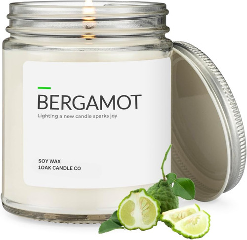 Bergamot soy candle - bergamot, hand