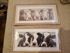 Matching Cow Print Framed