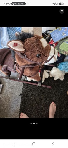 Kids plush rocking - rocking, horse