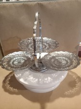 Vintage Chrome 3 Tier Cake