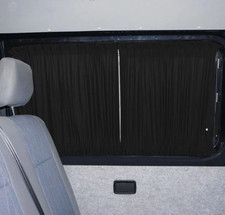 Mercedes sprinter Blackout Curtains Camper Curtain Kit BLACK Drivers SIDE WINDOW