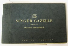 SINGER Gazelle Series III Car Owners Handbook 1959 #6600652 IB.318/2