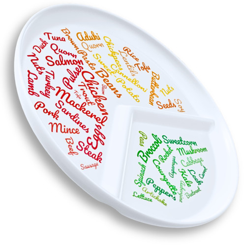 Divided portion control diet - divided,