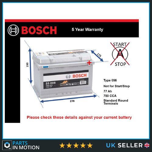Battery fits peugeot - fits, 208