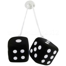 1 Pair of Plush Fuzzy Dice