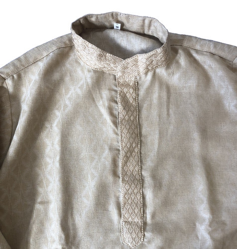 Men gold kurta - men's,