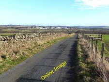 Photo 6x4 Country road near Middles Farm Knitsley Looking across the vall c2014