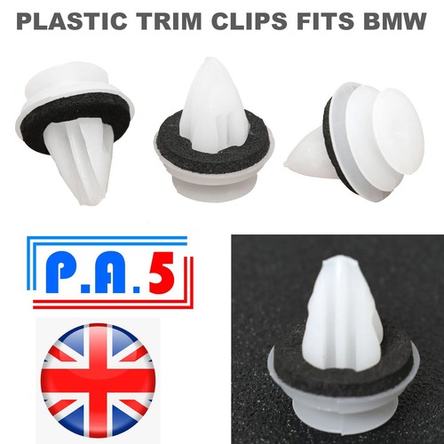 10x plastic clips - plastic, door