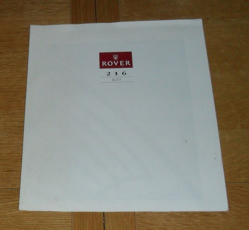 Rover 216 gti - 216, brochure