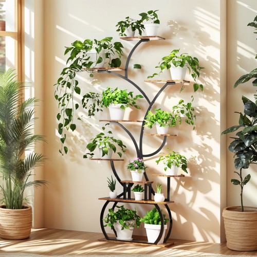 Metal plant stand indoor - metal,