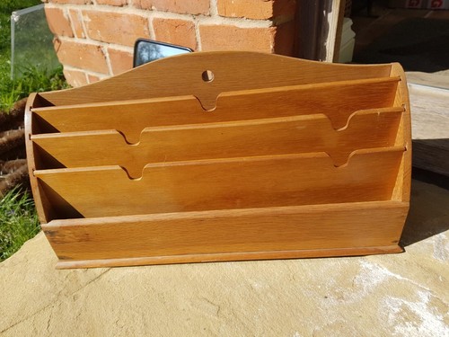 Vintage wooden letter rack - vintage,