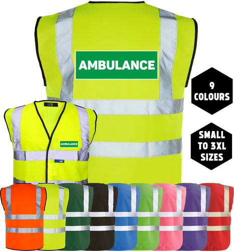 Ambulance printed vis high - hi-vis,