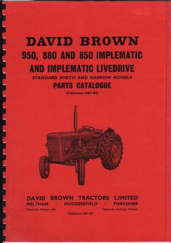 David brown 950 880 - 950,, and