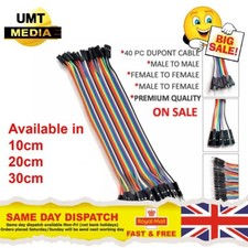 40 pcs Dupont Cables M-F, M-M