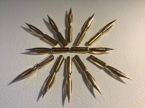 Vintage dip pen nibs - vintage, x