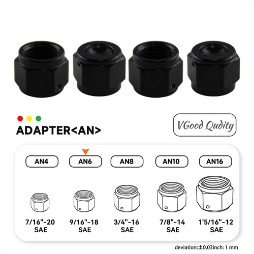 4pcs aluminum an6 - 6-an,