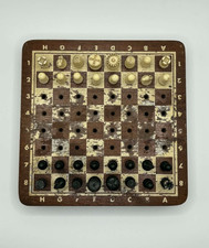 Vintage Wooden Travel Chess