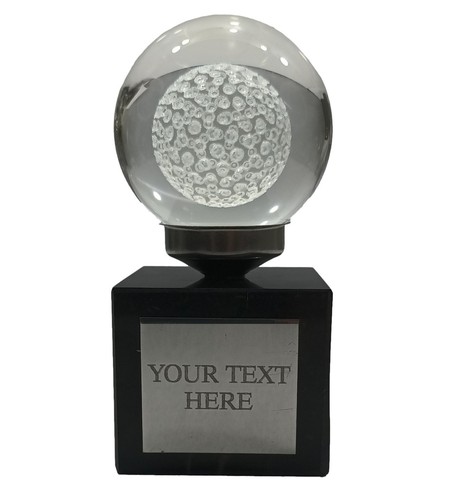 Personalised crystal golf - personalised,