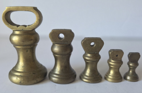Brass bell weights set - weights,