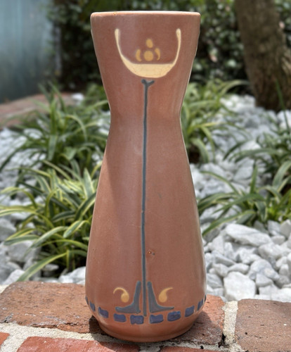 Roseville pottery aztec vase - pottery,