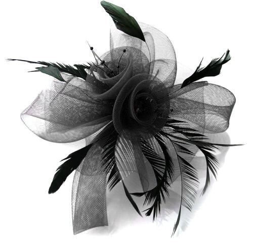 Butterfly black feather - black,