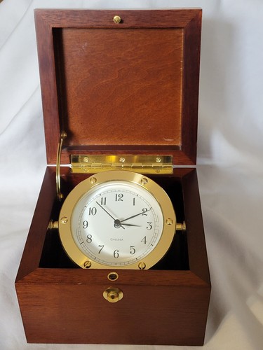 Chelsea boardroom clock brass - clock,