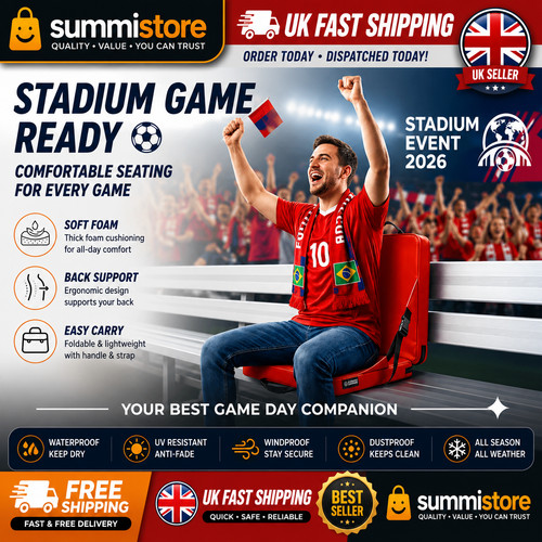 Folding stadium seat cushion - °folding,