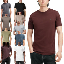 All Saints Mens Tonic T Shirt Crew Neck Top Designer Cotton Short Sleeve Tee