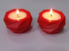 2 X BEAUTIFUL TALL RED TEA