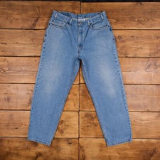 Vintage Levis 901 Jeans 36 x 30 Stonewash Straight Blue Womens Red Tab Denim
