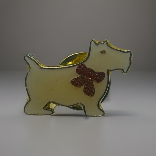 Vintage scottie dog - vintage, pin