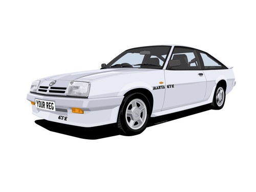 Opel manta gte hatchback car - hatchback,
