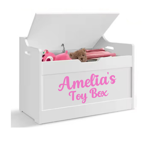 Personalised toy box vinyl - toy,