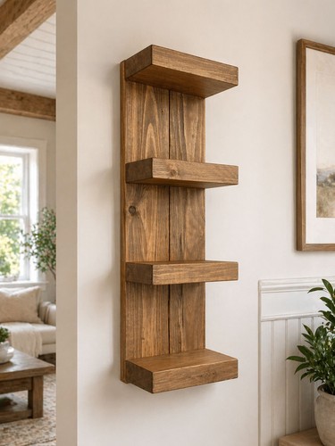 Rustic wooden shelves - rustic,