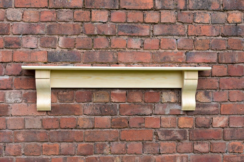 Solid pine mantle shelf - solid,