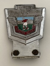 Vintage Charlton Athletic FC St Christopher Chrome & Enamel Footballer Car Badge