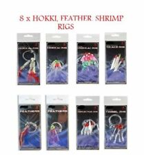 8 Packs Mackerel Feathers Bass Cod Lure Lures Sea Fishing Rigs Tackle Boat