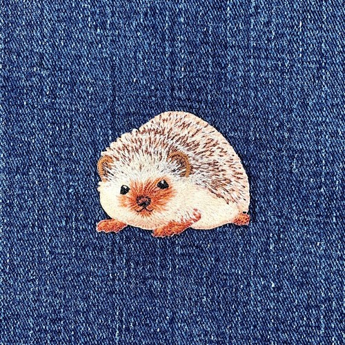 Hedgehog applique patch cute - applique,