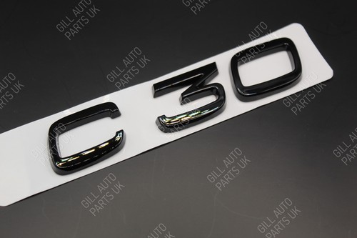 Gloss black c30 badge rear - badge,