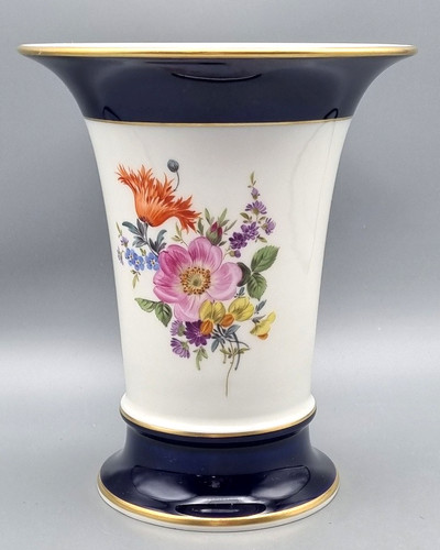 Meissen porcelain vase 1st - porcelain,