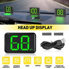 2025 Mini LED Digital Speedometer GPS Car HUD Head Up Display MPH Universal 5V