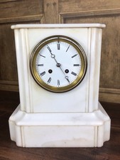 ANTIQUE FRENCH WHITE MARBLE